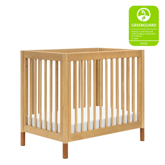 M12998HYVTL,Babyletto,Gelato 4-in-1 Convertible Mini Crib and Twin bed in Honey with Vegan Tan Leather Feet