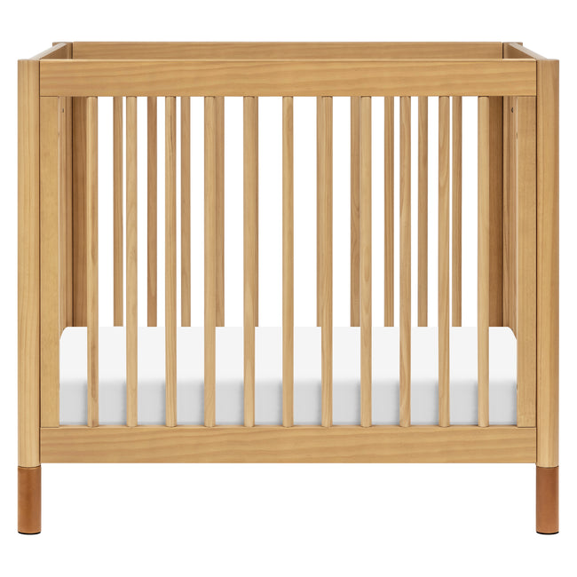 M12998HYVTL,Babyletto,Gelato 4-in-1 Convertible Mini Crib and Twin bed in Honey with Vegan Tan Leather Feet