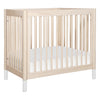 M12998NXW,Babyletto,Gelato 4-in-1 Convertible Mini Crib and Twin bed in Washed Natural Finish w/White Feet