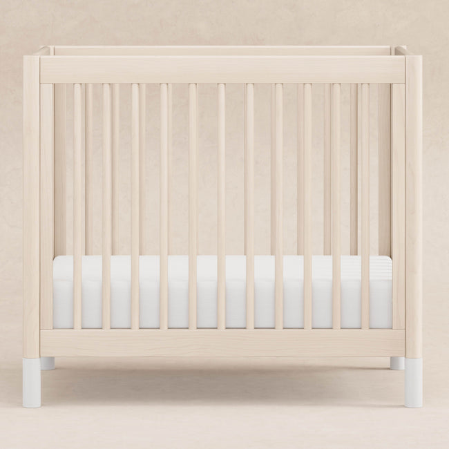 M12998NXW,Babyletto,Gelato 4-in-1 Convertible Mini Crib and Twin bed in Washed Natural Finish w/White Feet