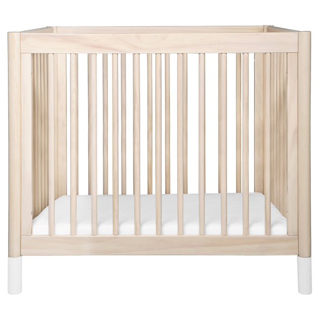 M12998NXW,Babyletto,Gelato 4-in-1 Convertible Mini Crib and Twin bed in Washed Natural Finish w/White Feet