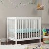 M12998WNX,Babyletto,Gelato 4-in-1 Convertible Mini Crib and Twin bed in White Finish w/Washed Natural Feet