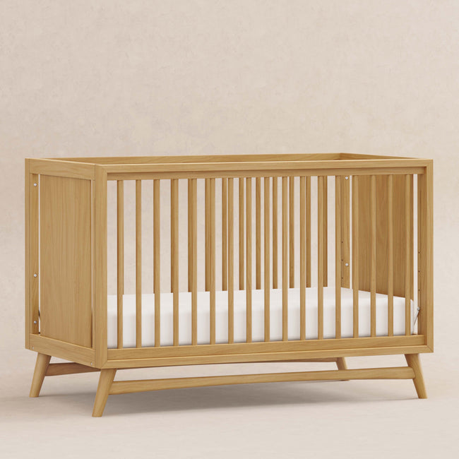 M15401HY,Babyletto,Peggy Mid-Century 3-in-1 Convertible Crib w/Toddler Bed Conversion Kit in Honey