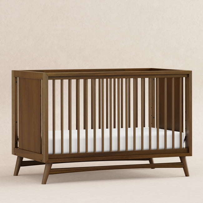 M15401NL,Babyletto,Peggy Mid-Century 3-in-1 Convertible Crib w/Toddler Bed Conversion Kit in Natural Walnut