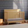 M15901HY,Babyletto,Palma Mid-Century 4-in-1 Convertible Crib w/ Toddler Bed Conversion in Honey
