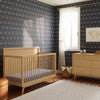 M15901HY,Babyletto,Palma Mid-Century 4-in-1 Convertible Crib w/ Toddler Bed Conversion in Honey