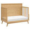M15901HY,Babyletto,Palma Mid-Century 4-in-1 Convertible Crib w/ Toddler Bed Conversion in Honey