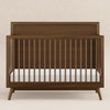 M15901NL,Babyletto,Palma Mid-Century 4-in-1 Convertible Crib w/Toddler Bed Conversion in Natural Walnut