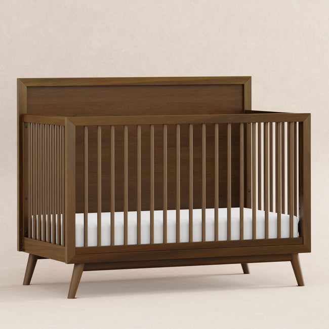 M15901NL,Babyletto,Palma Mid-Century 4-in-1 Convertible Crib w/Toddler Bed Conversion in Natural Walnut