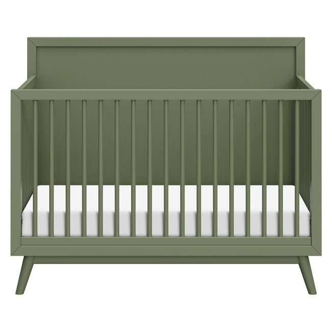 M15901OL,Babyletto,Palma Mid-Century 4-in-1 Convertible Crib w/Toddler Bed Conversion in Olive