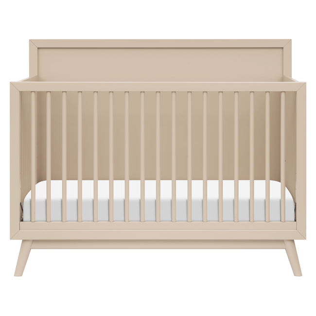 M15901TPE,Babyletto,Palma Mid-Century 4-in-1 Convertible Crib w/Toddler Bed Conversion in Taupe