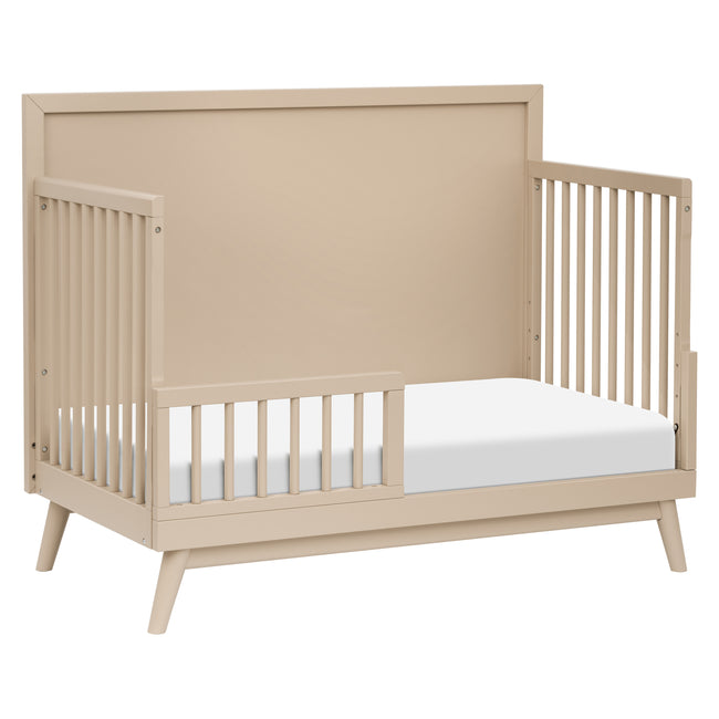 M15901TPE,Babyletto,Palma Mid-Century 4-in-1 Convertible Crib w/Toddler Bed Conversion in Taupe