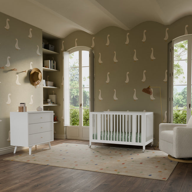 M15913W,Babyletto,Palma 3-Drawer Assembled Dresser in White