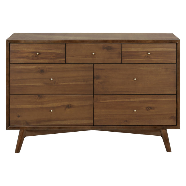 porter mid century modern dresser Baxton Studio Landis Mid-Century Modern Ash Walnut Finished Wood 6-Drawer Dresser