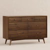 M15916NL,Babyletto,Palma 7-Drawer Double Dresser  Assembled in Natural Walnut