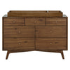 M15916NL,Babyletto,Palma 7-Drawer Double Dresser  Assembled in Natural Walnut