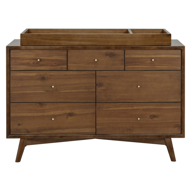 M15916NL,Babyletto,Palma 7-Drawer Double Dresser  Assembled in Natural Walnut