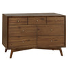 M15916NL,Babyletto,Palma 7-Drawer Double Dresser  Assembled in Natural Walnut