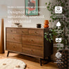 M15916NL,Babyletto,Palma 7-Drawer Double Dresser  Assembled in Natural Walnut