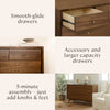 M15916NL,Babyletto,Palma 7-Drawer Double Dresser  Assembled in Natural Walnut
