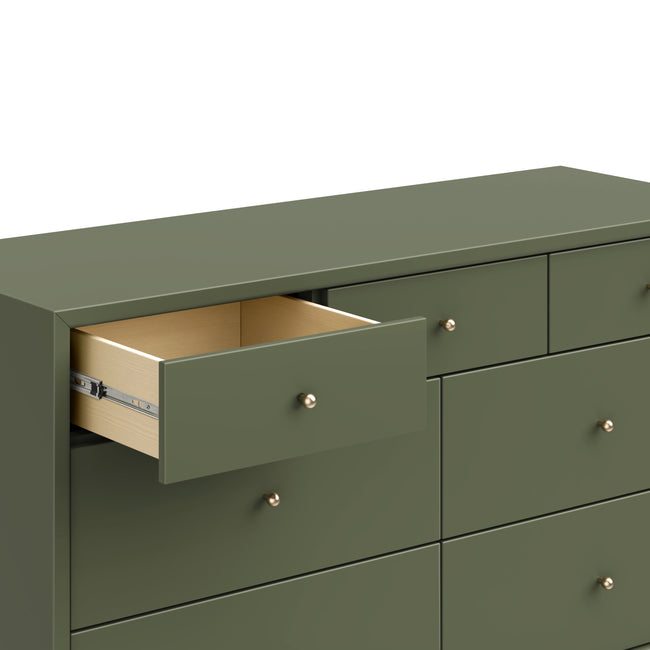 M15916OL,Babyletto,Palma 7-Drawer Double Dresser  Assembled in Olive