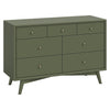 M15916OL,Babyletto,Palma 7-Drawer Double Dresser  Assembled in Olive