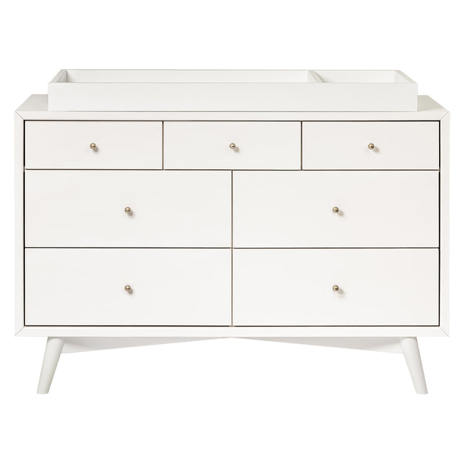 M15916RW,Babyletto,Palma 7-Drawer Double Dresser  Assembled in Warm White