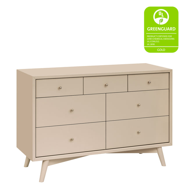 M15916TPE,Babyletto,Palma 7-Drawer Double Dresser  Assembled in Taupe