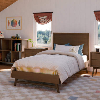M15969NL,Babyletto Kids,Palma Twin Bed in Natural Walnut