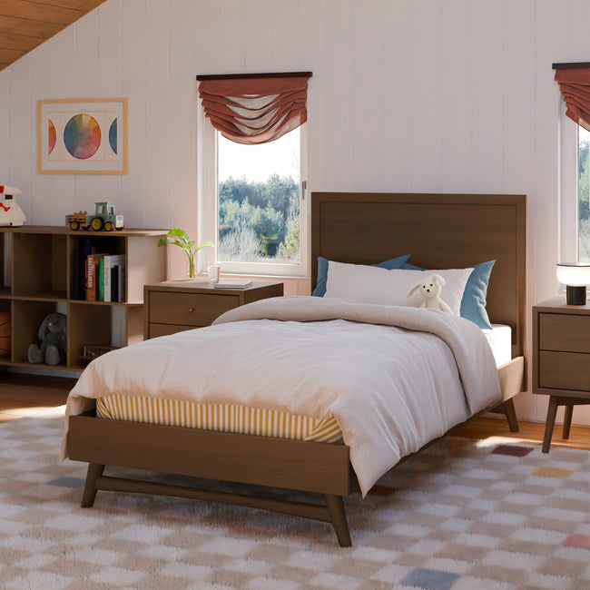 M15969NL,Babyletto Kids,Palma Twin Bed in Natural Walnut