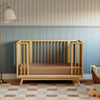M15980HY,Babyletto,Palma 8-in-1 Convertible All-Stages® Crib w/ Bassinet & Toddler Bed Kits in Honey