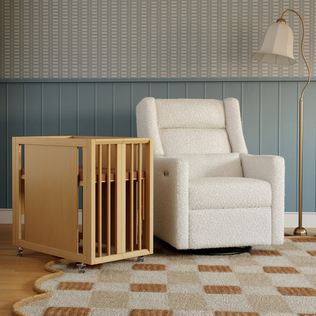M15980HY,Babyletto,Palma 8-in-1 Convertible All-Stages® Crib w/ Bassinet & Toddler Bed Kits in Honey