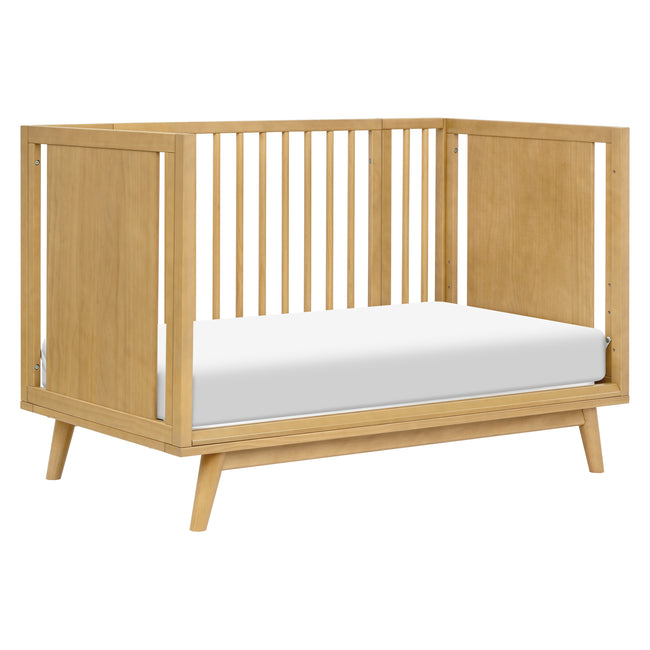 M15980HY,Babyletto,Palma 8-in-1 Convertible All-Stages® Crib w/ Bassinet & Toddler Bed Kits in Honey