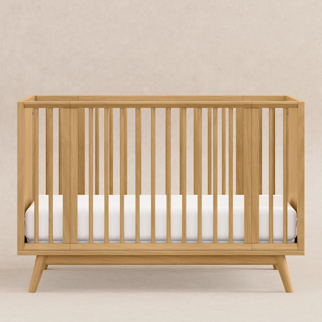 M15980HY,Babyletto,Palma 8-in-1 Convertible All-Stages® Crib w/ Bassinet & Toddler Bed Kits in Honey