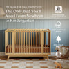 M15980HY,Babyletto,Palma 8-in-1 Convertible All-Stages® Crib w/ Bassinet & Toddler Bed Kits in Honey