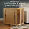 M15980HY,Babyletto,Palma 8-in-1 Convertible All-Stages® Crib w/ Bassinet & Toddler Bed Kits in Honey