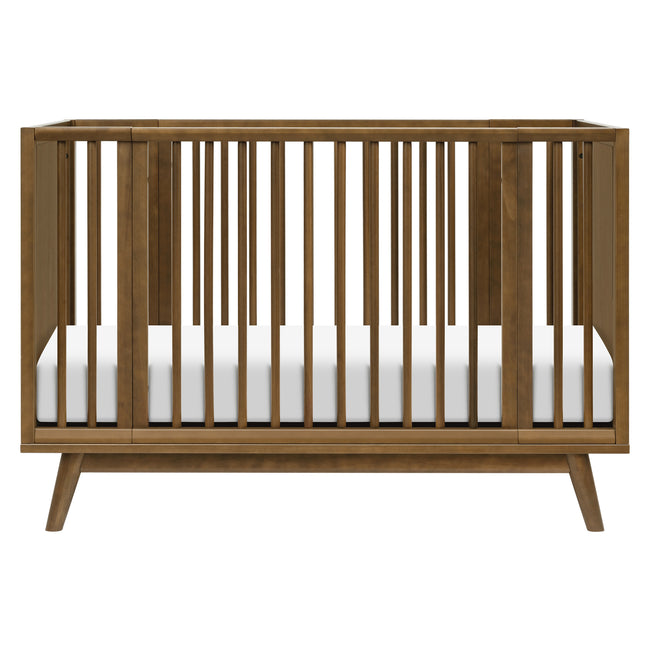 M15980NL,Babyletto,Palma 8-in-1 Convertible All-Stages® Crib w/ Bassinet & Toddler Bed Kits in Natural Walnut