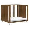 M15980NL,Babyletto,Palma 8-in-1 Convertible All-Stages® Crib w/ Bassinet & Toddler Bed Kits in Natural Walnut