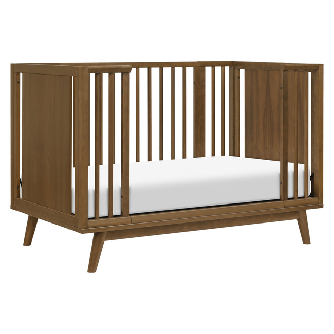 M15980NL,Babyletto,Palma 8-in-1 Convertible All-Stages® Crib w/ Bassinet & Toddler Bed Kits in Natural Walnut