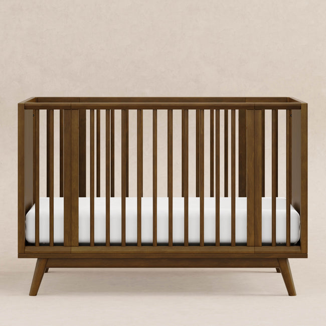 M15980NL,Babyletto,Palma 8-in-1 Convertible All-Stages® Crib w/ Bassinet & Toddler Bed Kits in Natural Walnut