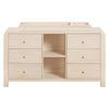M18416NX,Babyletto Kids,TipToe 6-Drawer Assembled Dresser with Cubbies in Washed Natural