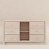 M18416NX,Babyletto Kids,TipToe 6-Drawer Assembled Dresser with Cubbies in Washed Natural