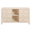 M18416NX,Babyletto Kids,TipToe 6-Drawer Assembled Dresser with Cubbies in Washed Natural