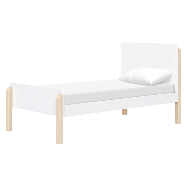 M18469WNX,Babyletto Kids,TipToe Twin Bed in White and Washed Natural