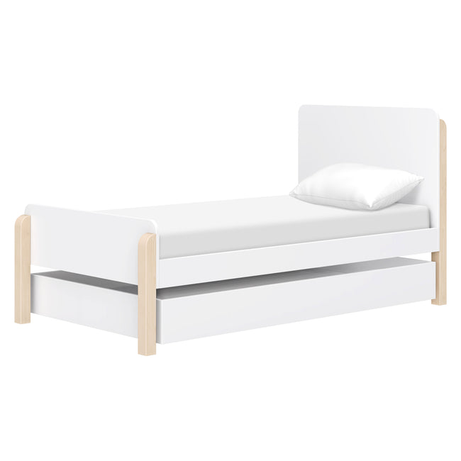 M18469WNX,Babyletto Kids,TipToe Twin Bed in White and Washed Natural