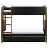 M18494BNL,Babyletto Kids,TipToe Bunk Bed in Black and Natural Walnut