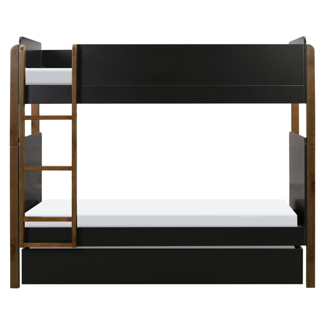 M18494BNL,Babyletto Kids,TipToe Bunk Bed in Black and Natural Walnut