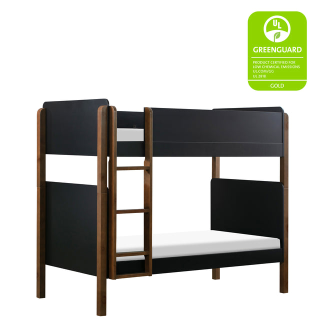 M18494BNL,Babyletto Kids,TipToe Bunk Bed in Black and Natural Walnut