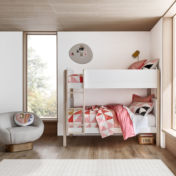 M18494WNX,Babyletto Kids,TipToe Bunk Bed in White and Washed Natural