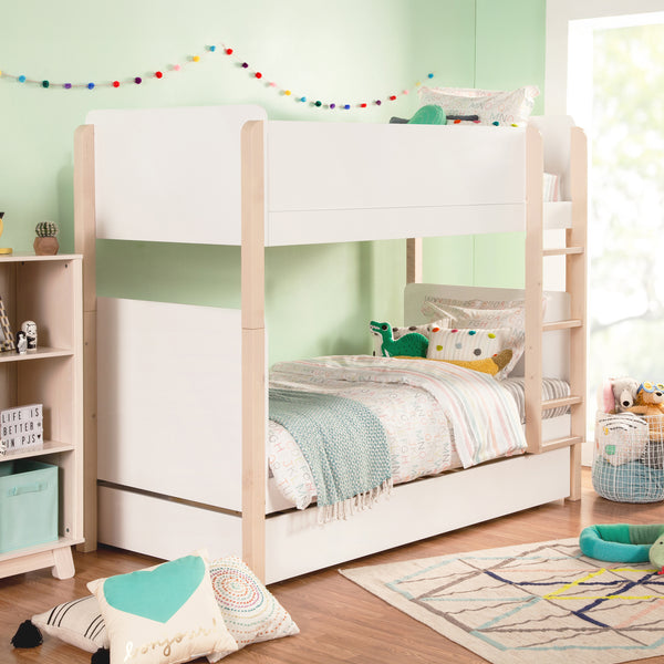 M18494WNX,Babyletto Kids,TipToe Bunk Bed in White and Washed Natural